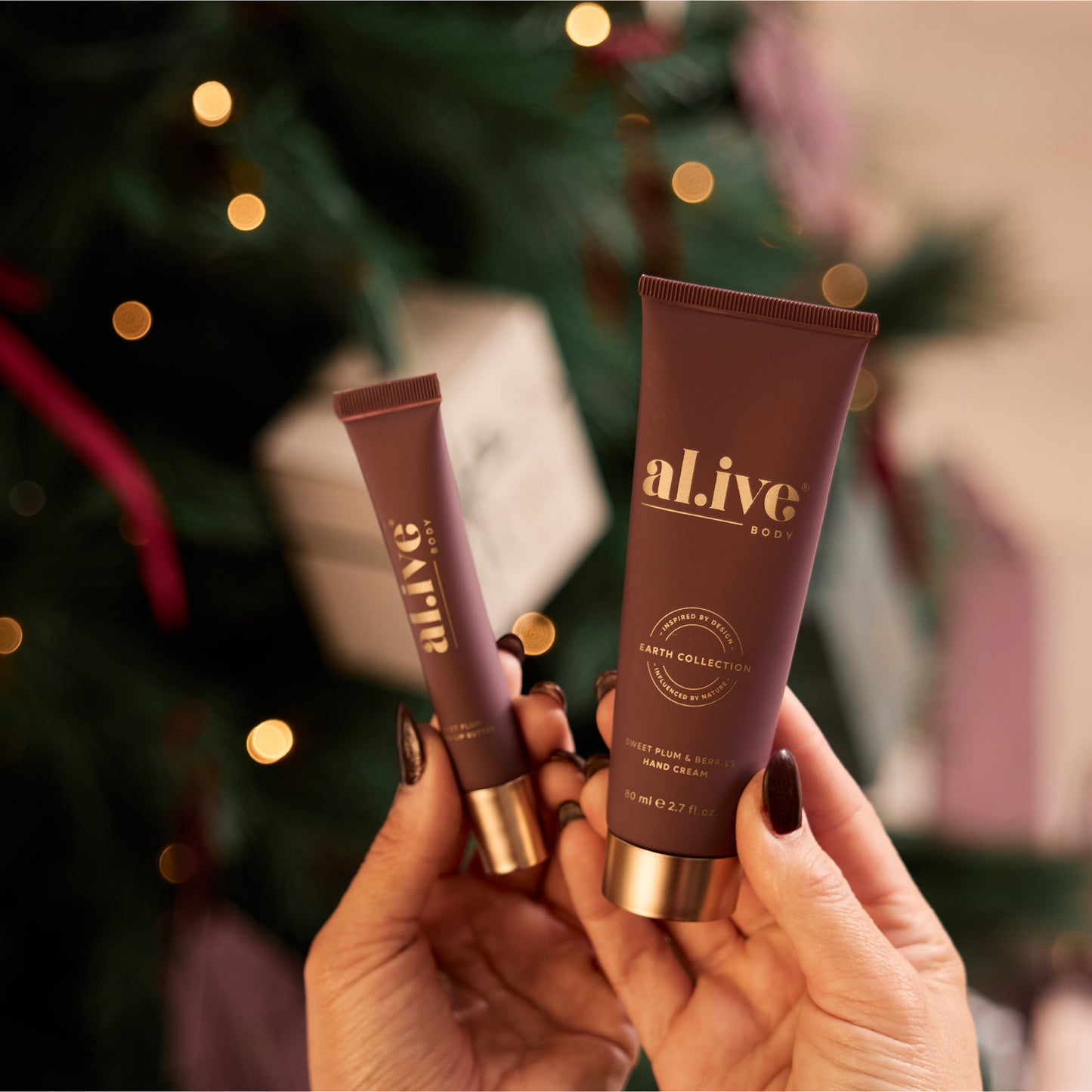 Al.ive Hand & Lip Gift Set Sweet Plum & Berries