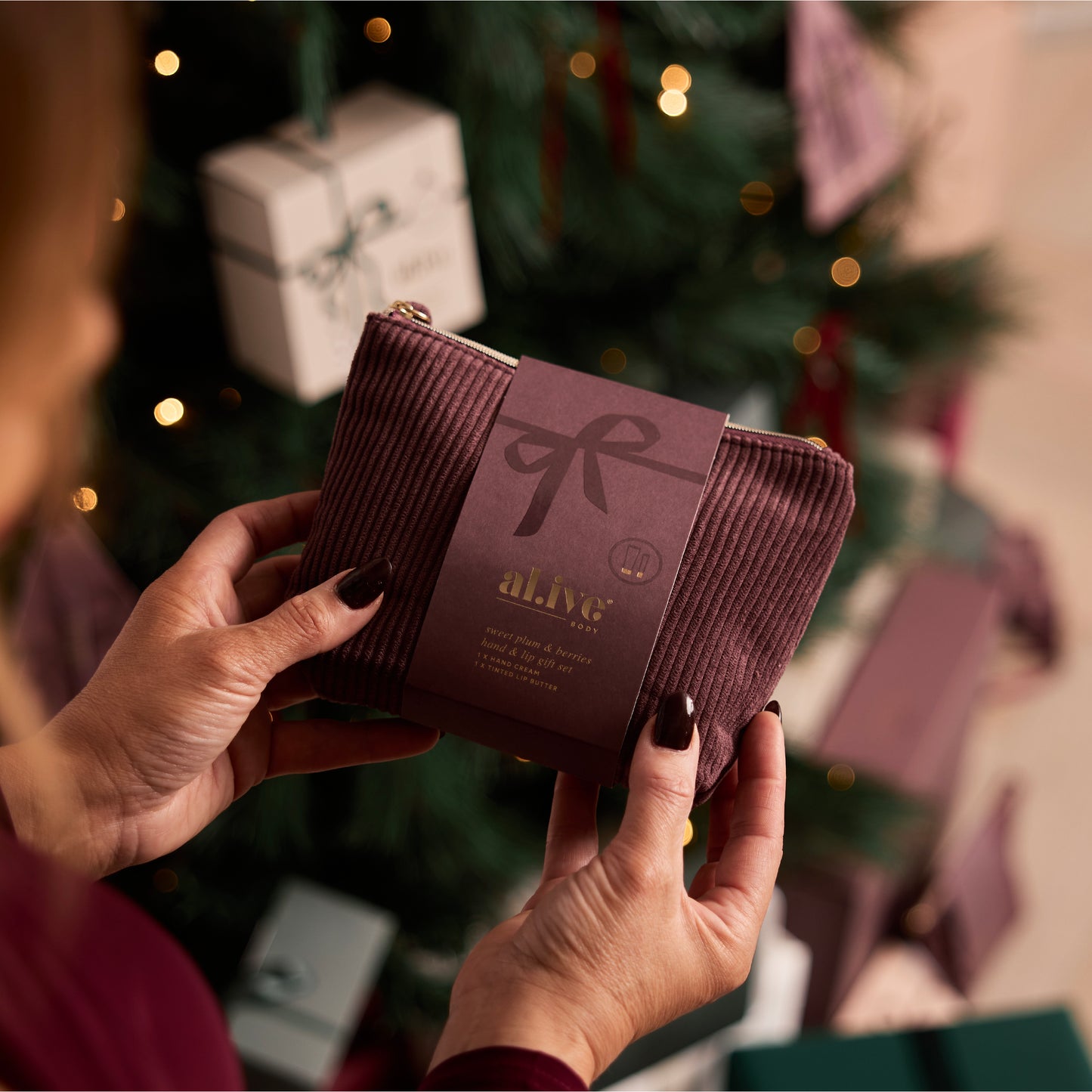 Al.ive Hand & Lip Gift Set Sweet Plum & Berries