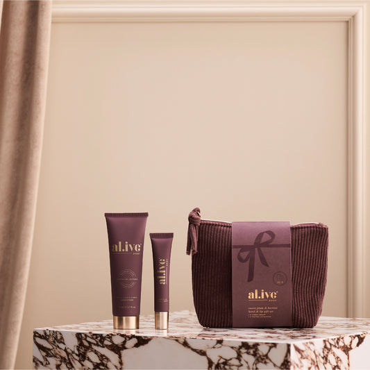 Al.ive Hand & Lip Gift Set Sweet Plum & Berries